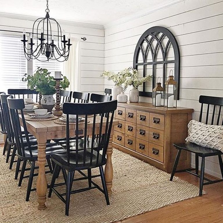 30+ Rustic Farmhouse Dining Room Design Ideas