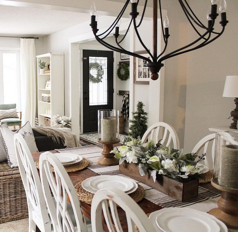 30+ Rustic Farmhouse Dining Room Design Ideas