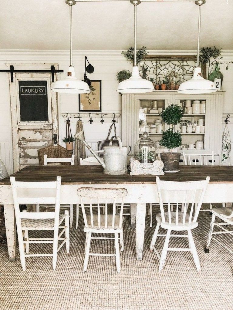 30+ Rustic Farmhouse Dining Room Design Ideas