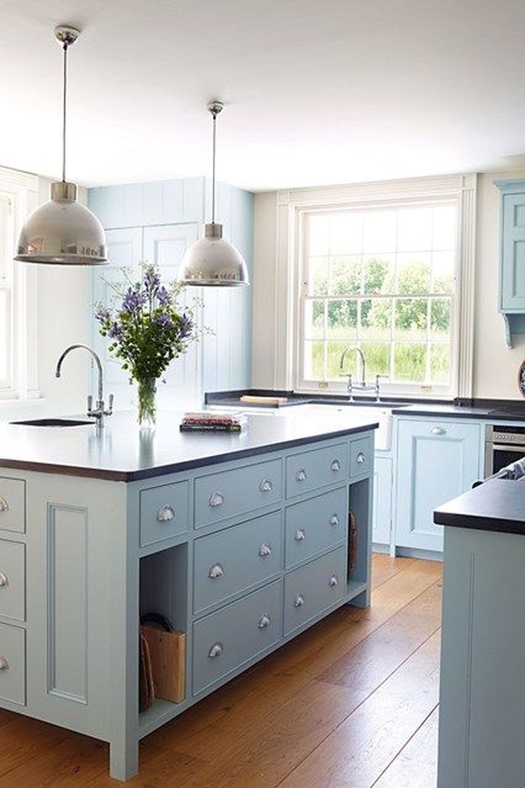 Cool Blue Kitchens Ideas For Inspiration 36