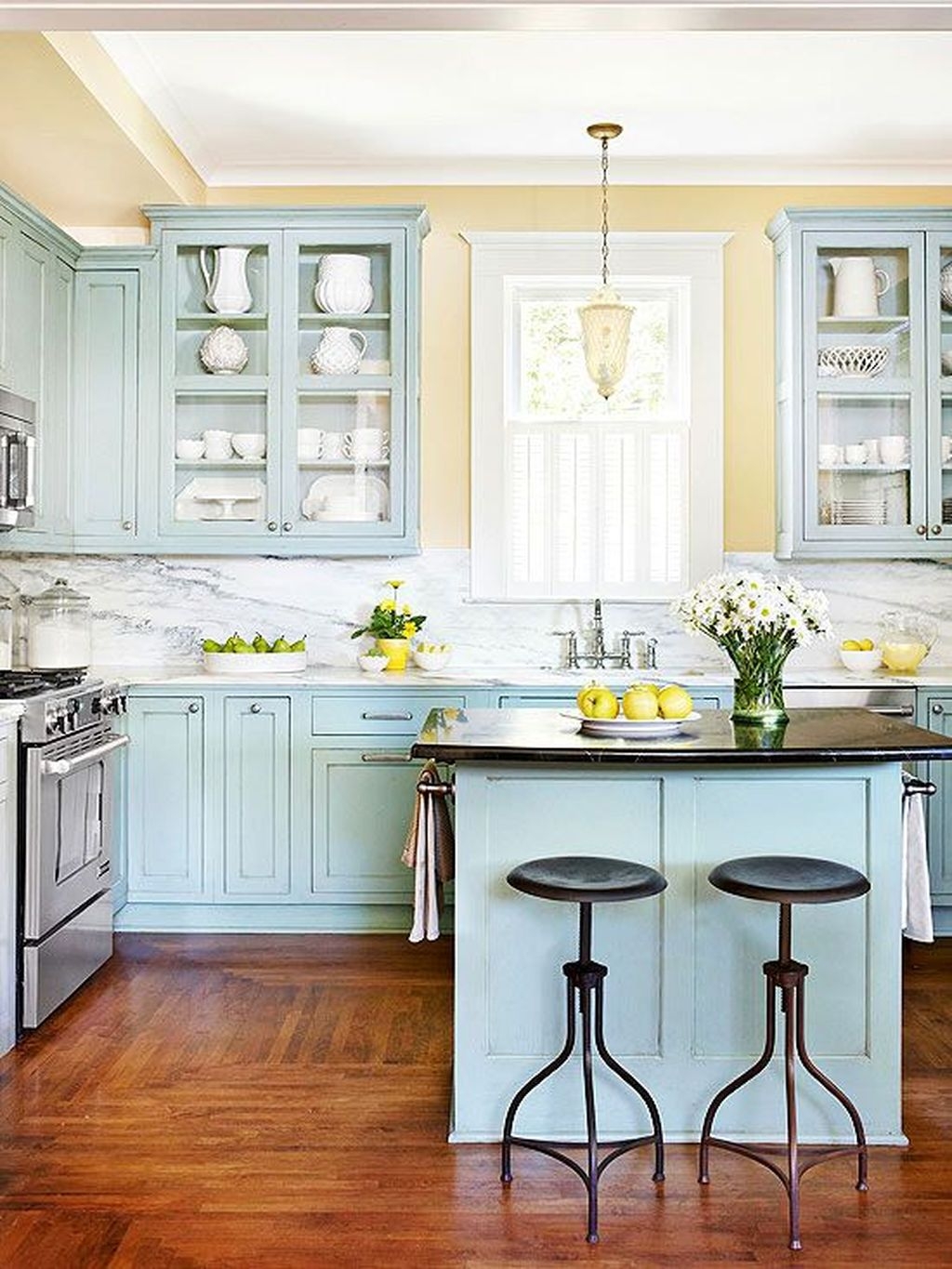Cool Blue Kitchens Ideas For Inspiration 44