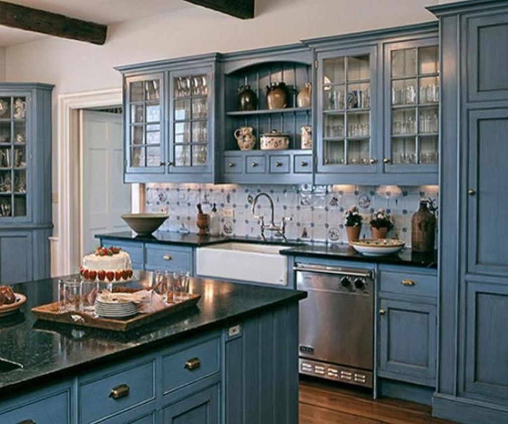 Cool Blue Kitchens Ideas For Inspiration 48