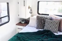 Cozy RV Bed Remodel Ideas On A Budget 13