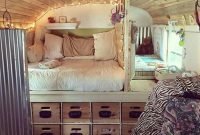 Cozy RV Bed Remodel Ideas On A Budget 19