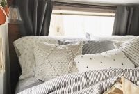 Cozy RV Bed Remodel Ideas On A Budget 43