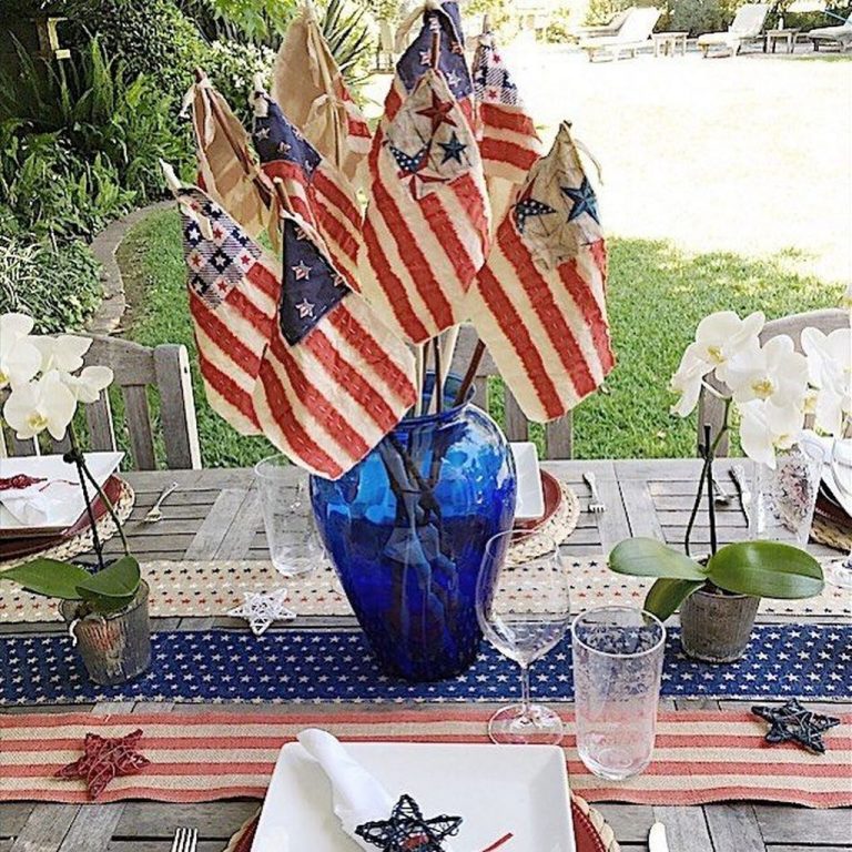 30+ Inexpensive 4th Of July Decoration Ideas In The Dining Room LOVAHOMY