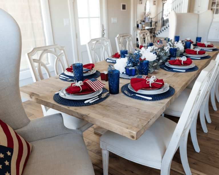 30+ Inexpensive 4th Of July Decoration Ideas In The Dining Room LOVAHOMY