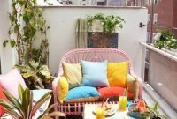 Stunning Balcony Decoration Ideas With Seating Areas 47