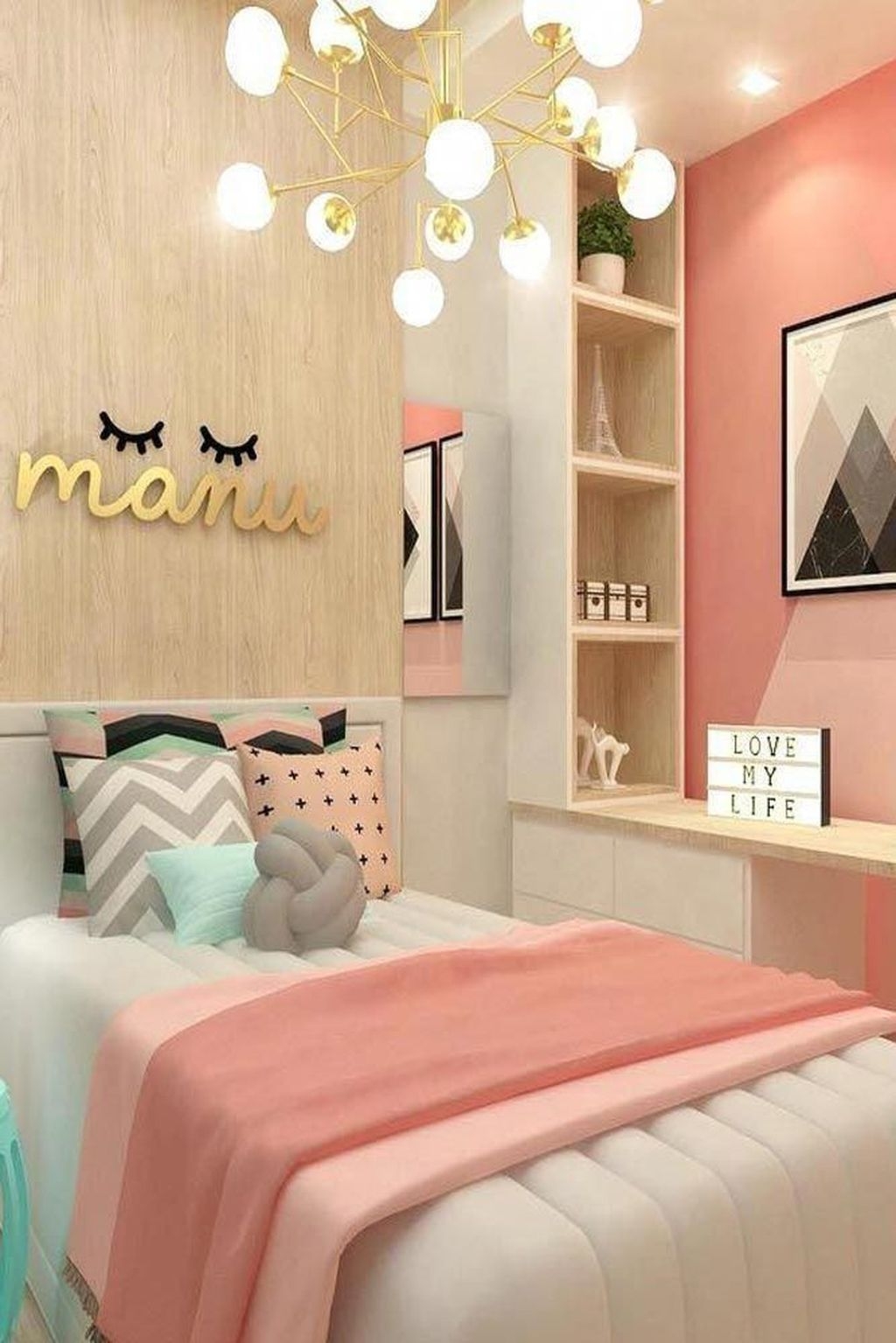 Trendy Decoration Ideas For Teenage Bedroom Design 02