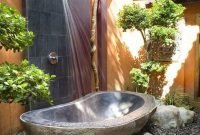 Affordable Outdoor Shower Ideas To Maximum Summer Vibes 34
