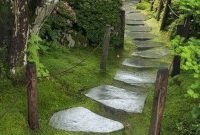 Awesome Small Garden Ideas With Stone Path 12