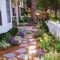 Awesome Small Garden Ideas With Stone Path 14