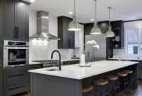 Easy Grey Kitchen Cabinets Ideas For Your Kitchen 38