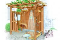 Popular Outdoor Shower Ideas With Maximum Summer Vibes 02