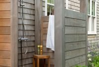 Popular Outdoor Shower Ideas With Maximum Summer Vibes 22