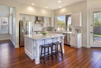 Stunning Wood Floor Ideas To Beautify Your Kitchen Room 20