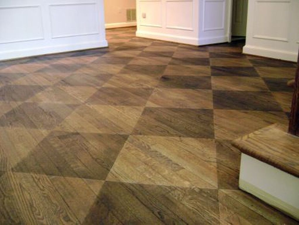 Stunning Wood Floor Ideas To Beautify Your Kitchen Room 44