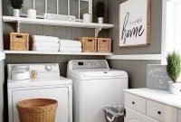 Wonderful Laundry Room Decorating Ideas For Small Space 17
