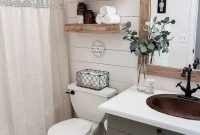 Amazing Bathroom Decor Ideas With Farmhouse Style 08