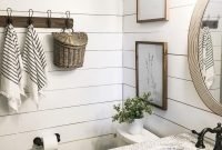Amazing Bathroom Decor Ideas With Farmhouse Style 15