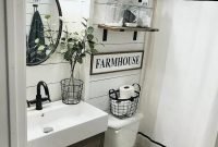 Amazing Bathroom Decor Ideas With Farmhouse Style 46
