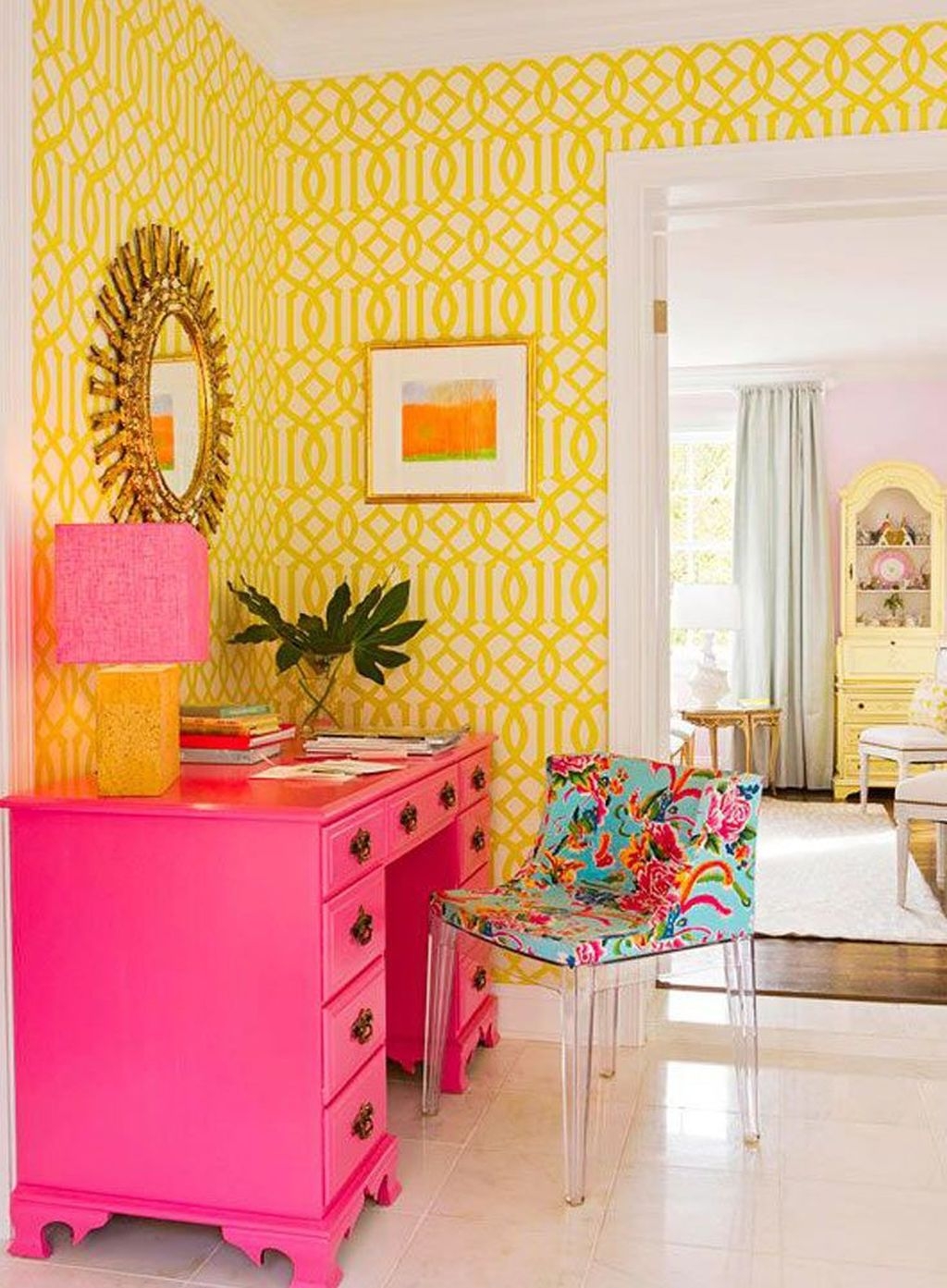 Best Ideas To Bring A Pop Of Bright Color Into Your Interior Design 34