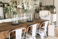 Creative Farmhouse Table Design Ideas With Rustic Style 17