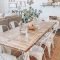 Creative Farmhouse Table Design Ideas With Rustic Style 19