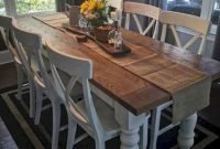 Creative Farmhouse Table Design Ideas With Rustic Style 23