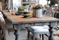 Creative Farmhouse Table Design Ideas With Rustic Style 26