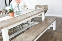 Creative Farmhouse Table Design Ideas With Rustic Style 31