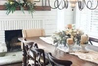 Creative Farmhouse Table Design Ideas With Rustic Style 38