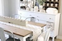 Creative Farmhouse Table Design Ideas With Rustic Style 47