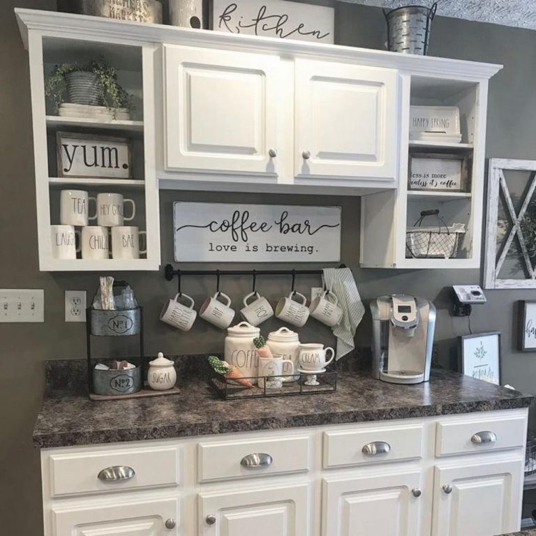 30+ Fantastic DIY Coffee Bar Ideas For Your Home