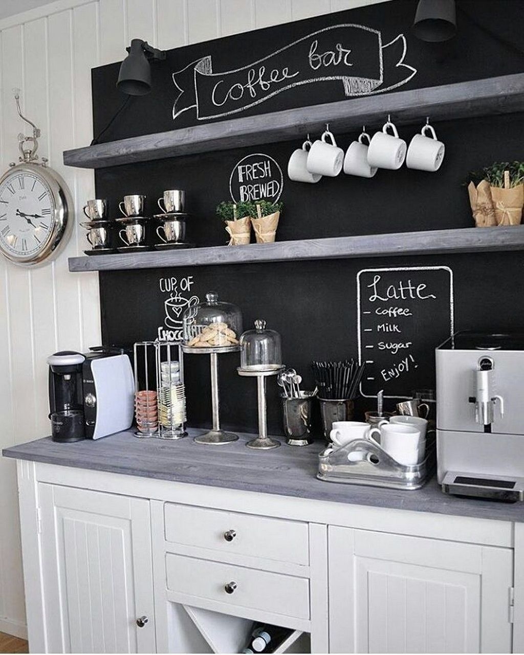 Fantastic DIY Coffee Bar Ideas For Your Home 32