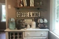 Fantastic DIY Coffee Bar Ideas For Your Home 38
