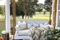 Impressive Porch Swing Ideas To Get Comfort In Relaxing 38