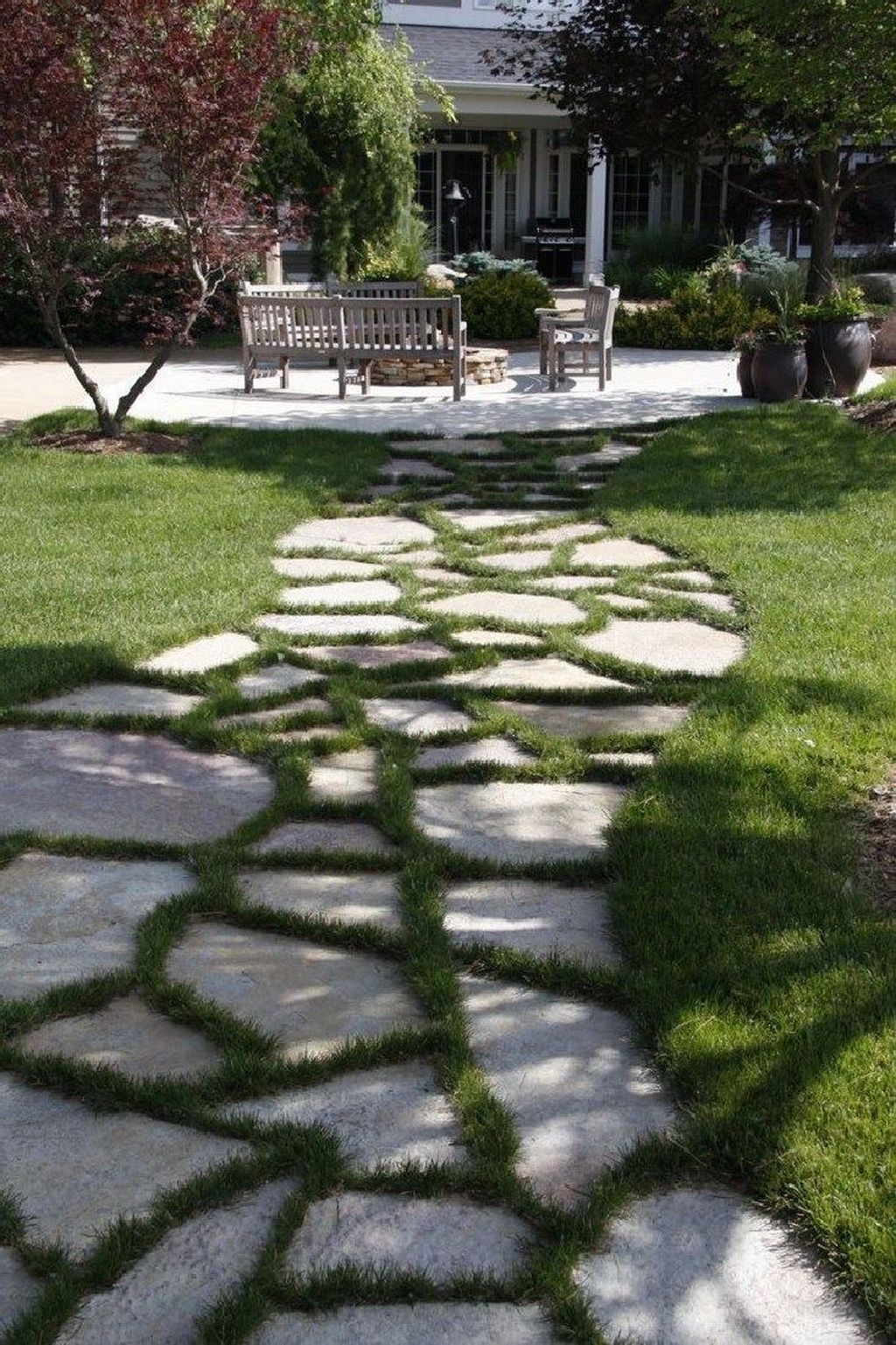 Newest Stepping Stone Pathway Ideas For Your Garden 39