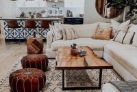 Rustic Living Room Decoration Ideas With Bohemian Style 15