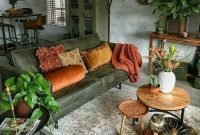 Rustic Living Room Decoration Ideas With Bohemian Style 17