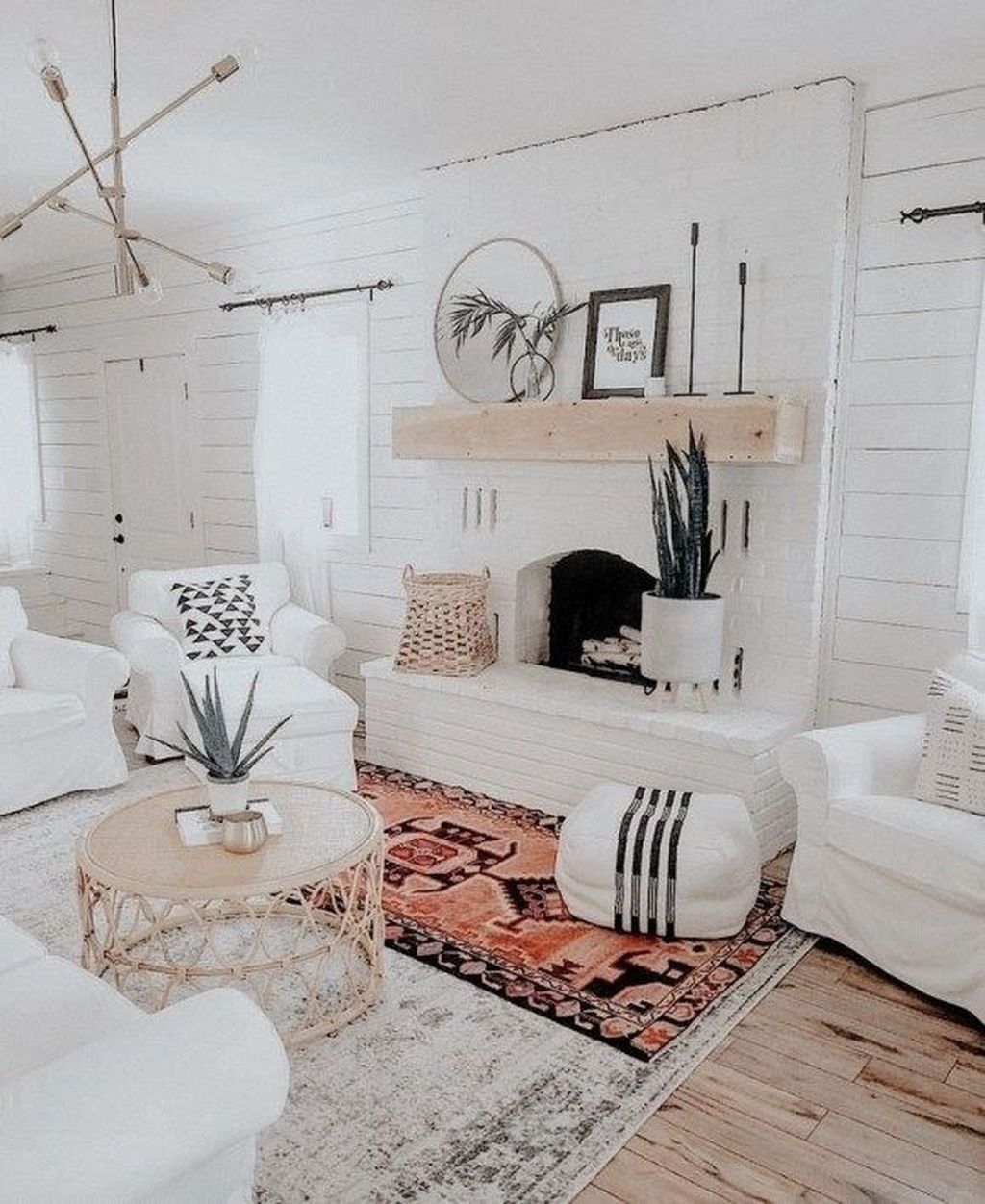 Rustic Living Room Decoration Ideas With Bohemian Style 35