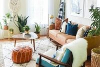 Rustic Living Room Decoration Ideas With Bohemian Style 43