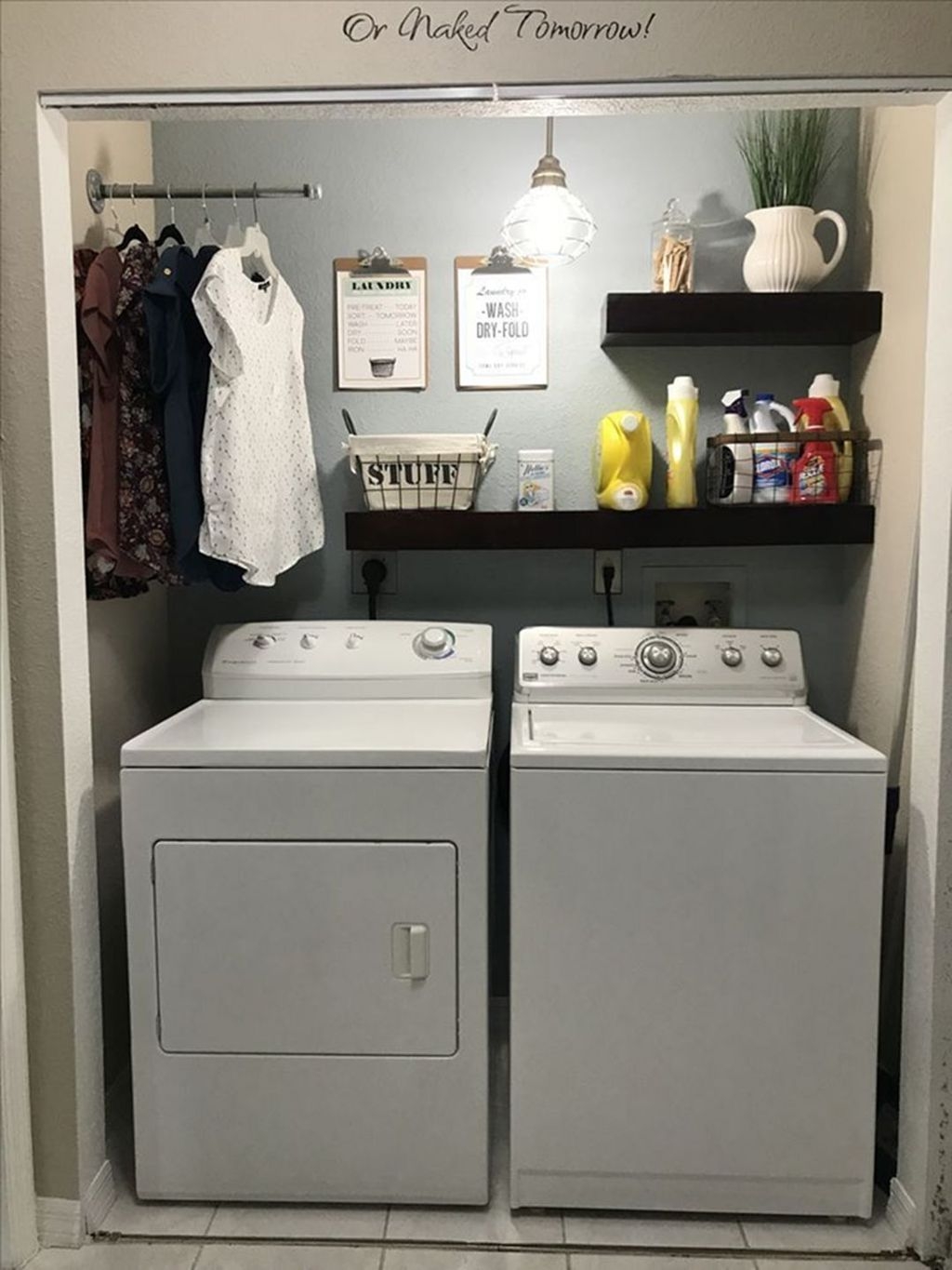 Stunning Small Laundry Room Design Ideas 43