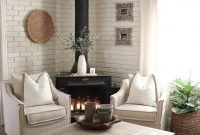 The Best Corner Fireplace Ideas For Your Living Room 27