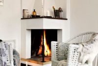The Best Corner Fireplace Ideas For Your Living Room 48