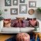 Adorable Colorful Pillow Ideas For Cozy Living Room 17