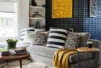 Adorable Colorful Pillow Ideas For Cozy Living Room 34