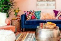 Adorable Colorful Pillow Ideas For Cozy Living Room 48