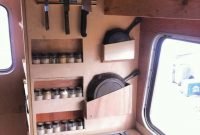 Best RV Kitchen Storage Ideas For Cozy Cook When The Camping 26