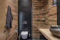 Outstanding Bathroom Design With Stunning Wood Shades 31